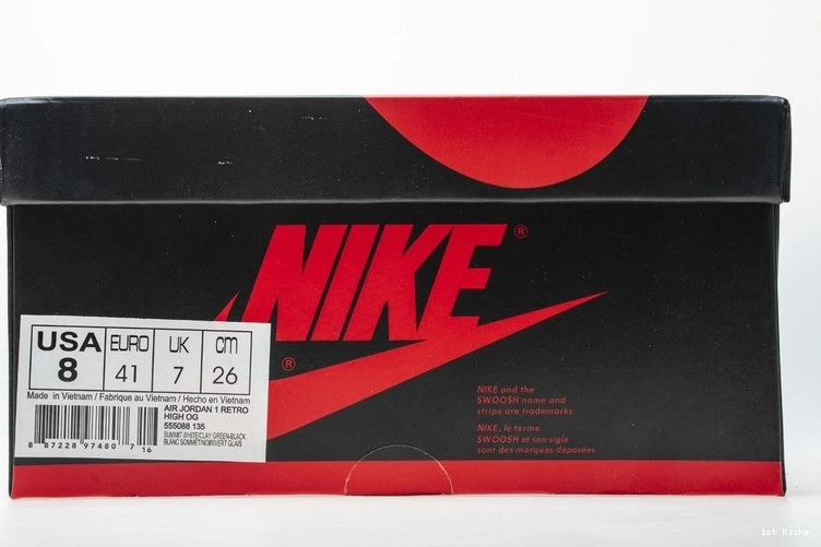 High 555088 OG Retro - Green' 'Clay 135 Air Jordan 1 0428